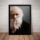 Quadro Decorativo Arte Charles Darwin