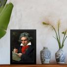 Quadro Decorativo Arte Clássica - Beethoven 24x18cm