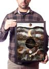 Quadro Decorativo Arte Fases Da Lua Satélite Variação