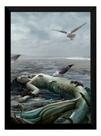 Quadro Decorativo Arte Sereia Morta Na Praia
