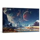 Quadro decorativo Artístico Ficção Científica - Tela em Tecido