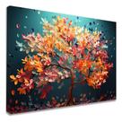 Quadro Decorativo Arvore Da Vida Elegante Colorida Tecido Canvas Quadro Decorativo Arvore Da Vida Elegante Colorida Tecido Canvas