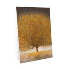 Quadro Decorativo Arvore Dourada 90x60 cm Grande Para Sala Golden Tree Moderno - Bimper Quadros