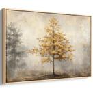 Quadro decorativo Árvore Luz Dourada do Entardecer Nebuloso - Art Canvas Quadro decorativo Árvore Luz Dourada do Entardecer Nebuloso - Art Canvas