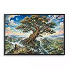Quadro decorativo Árvore mística emoldurado Canvas 100x70