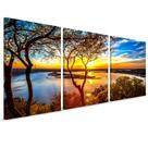 Quadro Decorativo Arvore Por do sol Mar 180x90 Sala Quarto Quadro Decorativo Arvore Por do sol Mar 180x90 Sala Quarto