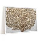 Quadro Decorativo Árvores Galhos Dourado Gold Tree 60x40cm