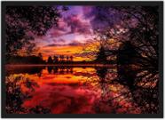 Quadro Decorativo Árvores Reflexo No Lago Paisagem Natureza Decorações Com Moldura G04 Quadro Decorativo Árvores Reflexo No Lago Paisagem Natureza Decorações Com Moldura G04