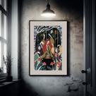 Quadro Decorativo As Três Bruxas - 60x48cm
