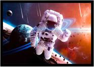 Quadro Decorativo Astronauta Ficção Científica Planetas Galáxias Salas Quartos Com Moldura RC026 Quadro Decorativo Astronauta Ficção Científica Planetas Galáxias Salas Quartos Com Moldura RC026