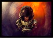 Quadro Decorativo Astronauta Ficção Científica Planetas Galáxias Salas Quartos Com Moldura RC029 Quadro Decorativo Astronauta Ficção Científica Planetas Galáxias Salas Quartos Com Moldura RC029