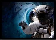 Quadro Decorativo Astronauta NASA Humor Planetas Galáxias Lojas Salas Quartos Com Moldura RC001