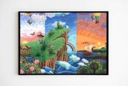 Quadro Decorativo Aventura das Histórias com Moldura E Acetato Tamanho A3