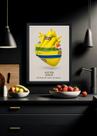 Quadro Decorativo Ayrton Senna Sem Limites Com Vidro Tamanho:21cm x 30cm (A4)