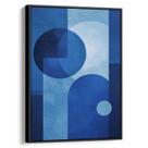 Quadro decorativo Azul dos Horizontes Geométricos em Harmonia - Art Canvas Quadro decorativo Azul dos Horizontes Geométricos em Harmonia - Art Canvas