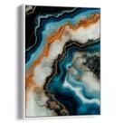 Quadro decorativo Azul dos Sonhos em Marmoreio Dourado - Art Canvas Quadro decorativo Azul dos Sonhos em Marmoreio Dourado - Art Canvas
