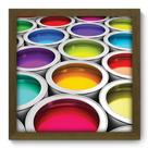 Quadro Decorativo - Balde de Tinta - 33cm x 33cm - 137qddm Quadro Decorativo - Balde de Tinta - 33cm x 33cm - 137qddm