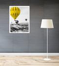Quadro Decorativo Balões Amarelo - 70x50cm
