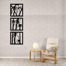Quadro Decorativo Bambu Vazado MDF 3mm