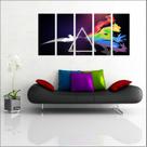 Quadro Decorativo Banda Pink Floyd Mosaico Com 5 Peças GG3