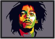 Quadro Decorativo Bandas Bob Marley Reggae Com Moldura Salas e Quartos G01