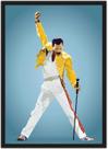 Quadro Decorativo Bandas Freddie Mercury Queen Com Moldura Salas e Quartos G02