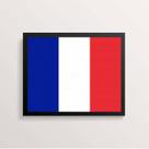 Quadro Decorativo Bandeira França 33x24cm