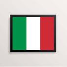 Quadro Decorativo Bandeira Itália 45x34cm