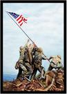 Quadro Decorativo Bandeira Iwo Jima Salas Lojas Quartos Com Moldura RC051
