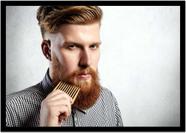 Quadro Decorativo Barbearia Barber Shop Cabeleireiro Com Moldura RC001