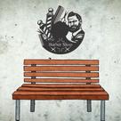Quadro Decorativo Barbearia MDF 3mm Preto 30x30