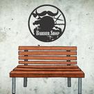 Quadro Decorativo Barbearia MDF 3mm Preto 30x30