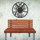 Quadro Decorativo Barbearia MDF 3mm Preto 30x30