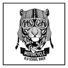 Quadro Decorativo Barcelona Motorcycle Tigre 30X30 Cm