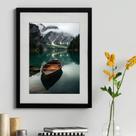Quadro Decorativo Barco Lago 60x48cm Quadro Decorativo Barco Lago 60x48cm