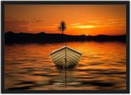 Quadro Decorativo Barco Praia Paisagem Natureza Decorações Com Moldura G08 Quadro Decorativo Barco Praia Paisagem Natureza Decorações Com Moldura G08