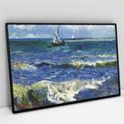 Quadro Decorativo Barcos de Pesca no Mar - Van Gogh em tela Canvas