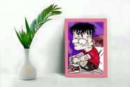 Quadro Decorativo Bart Simpson Triste Moldura e Vidro 33x25 Quadro Decorativo Bart Simpson Triste Moldura e Vidro 33x25