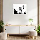 Quadro Decorativo Basquete Gráfico - 50x70cm