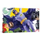 Quadro decorativo Batman e Robin Retro com Tela em Tecido