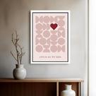 Quadro Decorativo Bauhaus Love Is All - 70x50cm