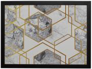 Quadro Decorativo Beauty Fashion Mármore Hexagonal