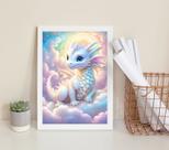 Quadro Decorativo Bebê Dragão 33x24cm