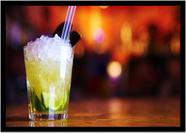 Quadro Decorativo Bebidas Drink Coquetel Caipirinha Pub Bares Lanchonetes Com Moldura RC010