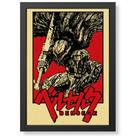 Quadro Decorativo Berserk Mangá em vidro premium geek.frame decoração sala quarto anime presente