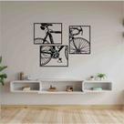 Quadro Decorativo Bicicleta Vazado MDF 3mm