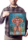 Quadro Decorativo Big Ramy Fisiculturista Academia Arte