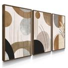 Quadro Decorativo Boho Abstrato Com Moldura Quadro Decorativo Boho Abstrato Com Moldura