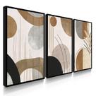 Quadro Decorativo Boho Abstrato Com Moldura Quadro Decorativo Boho Abstrato Com Moldura