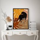 Quadro Decorativo Boho - Leopardo 33x24cm Quadro Decorativo Boho - Leopardo 33x24cm